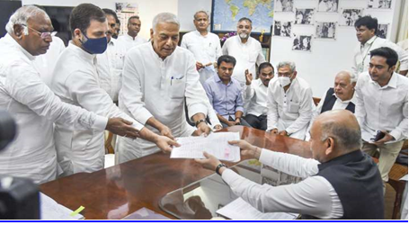 Yashwant Sinha files papers for President seat