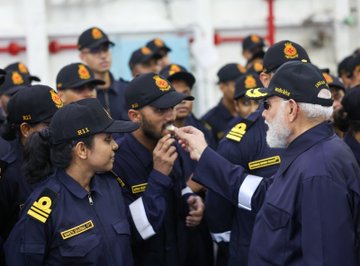 PM shares glimpses of his Diwali celebration on board the INS Vikrant