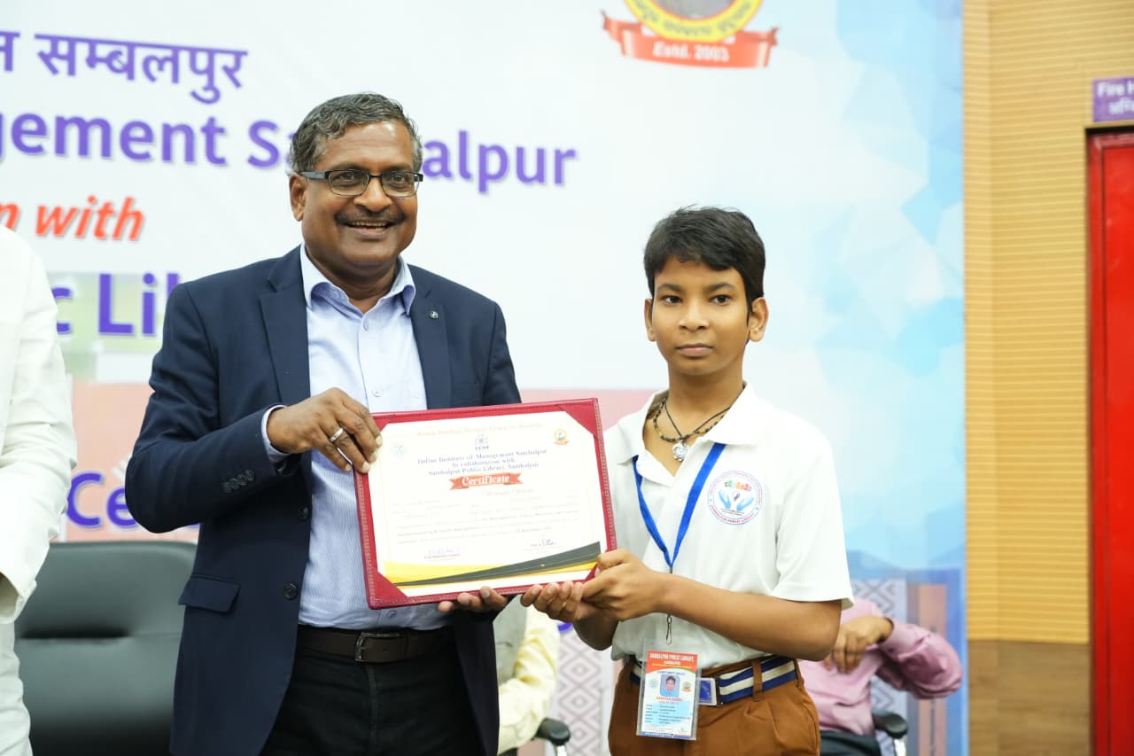 Grooming High School Students Programme by IIM Sambalpur & Sambalpur Public Library Sets a New Standard for Value-Based Learning