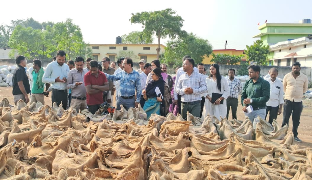 Agriculture Production Commissioner Smt. Shahla Nigar Inspects Paddy Procurement Centres