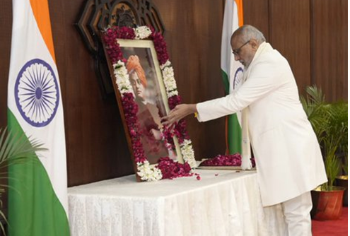 C. P. Radhakrishnan Pays Tributes to Swami Vivekananda on His Birth Anniversary