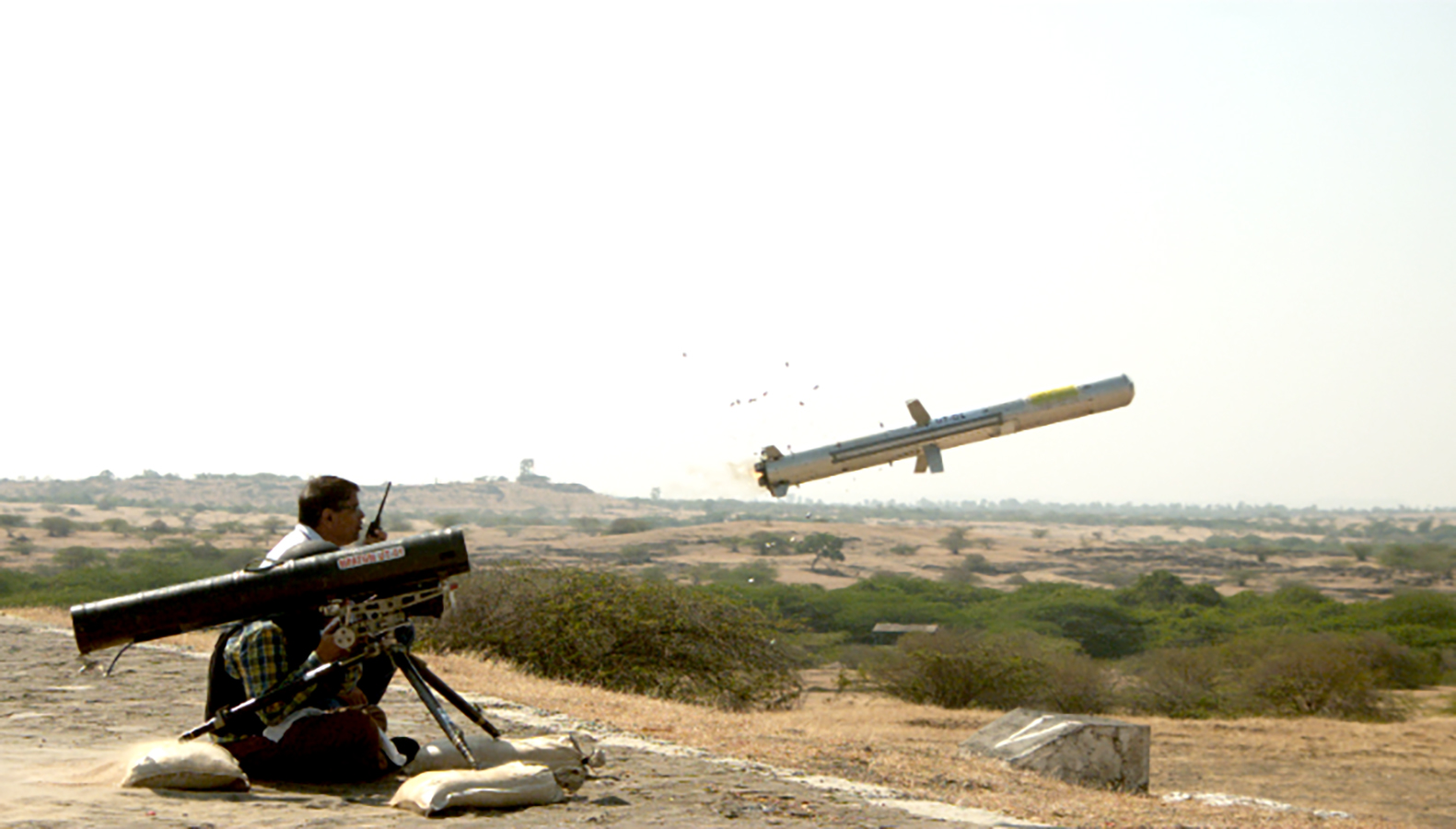 DRDO successfully flight-tests Man Portable Anti-Tank Guided Missile with top attack capability against a moving target