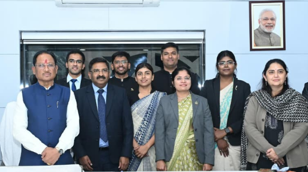 Probationary Officers of Indian Forest Service 2024 Batch Pay Courtesy Call on CM Vishnu Deo Sai