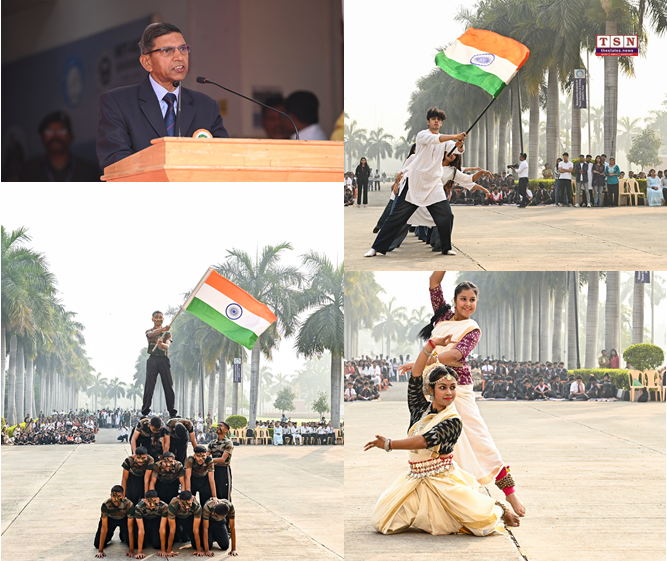 77th Republic Day Celebrated with Patriotic Fervour at MIT ADT University, Pune