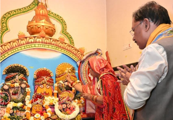 CM Vishnu Deo Sai Offers Prayers at Shri Jagannath Temple on His 62nd Birthday
