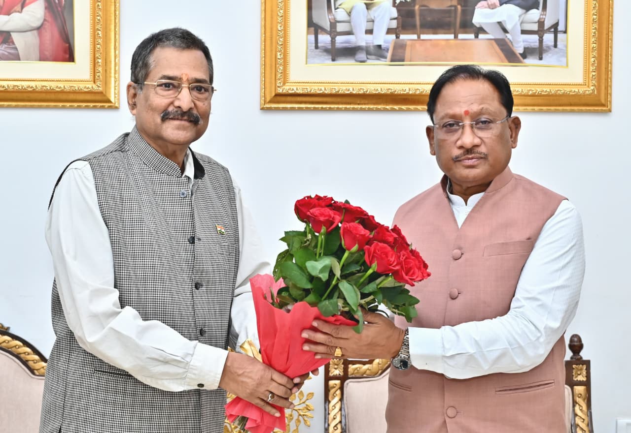 Newly Appointed Member of Chhattisgarh State Police Accountability Authority Pays Courtesy Call on CM Vishnu Deo Sai