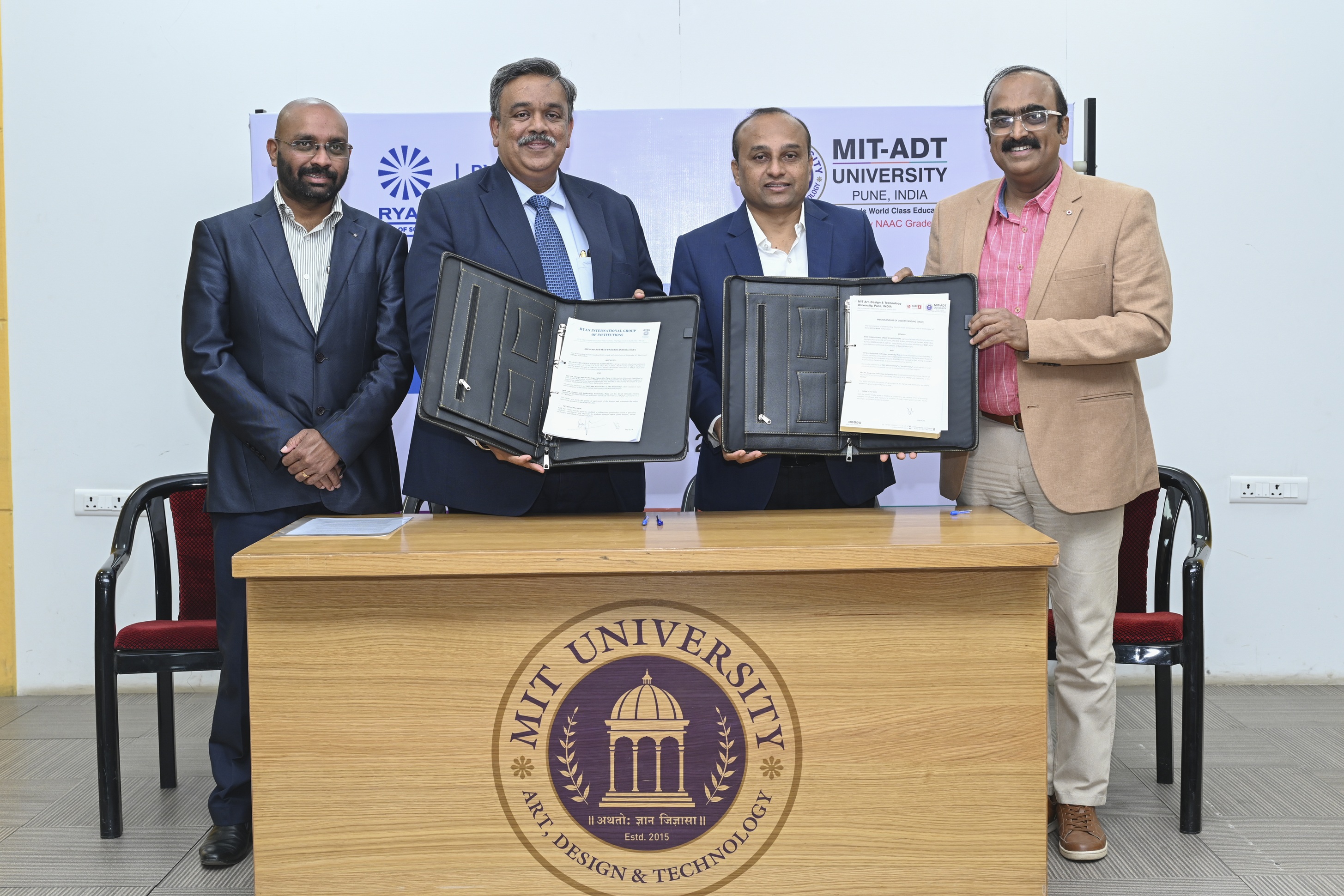 MIT ADT University signs MoU with Ryan International Group for academic collaboration Students to gain exposure to innovation, design and technology-led learning