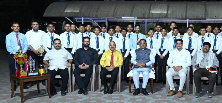 Students of The Great India Sainik School Secure Third Place in National Military Pipe Band Competition; CM Congratulates