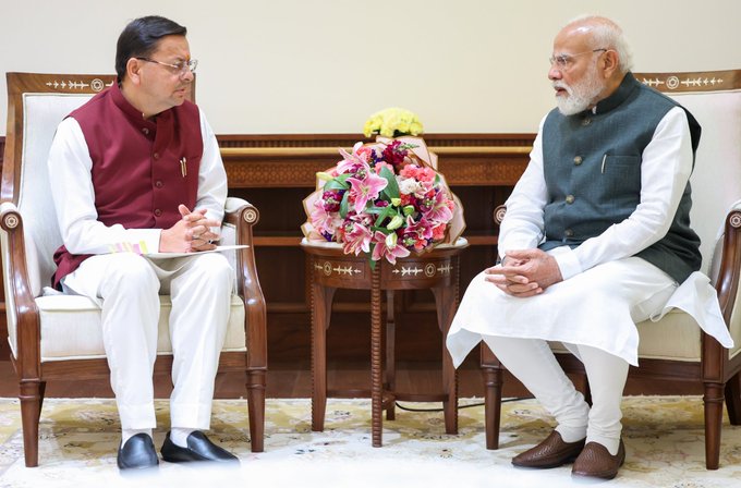 CM of Uttarakhand meets the Prime Minister