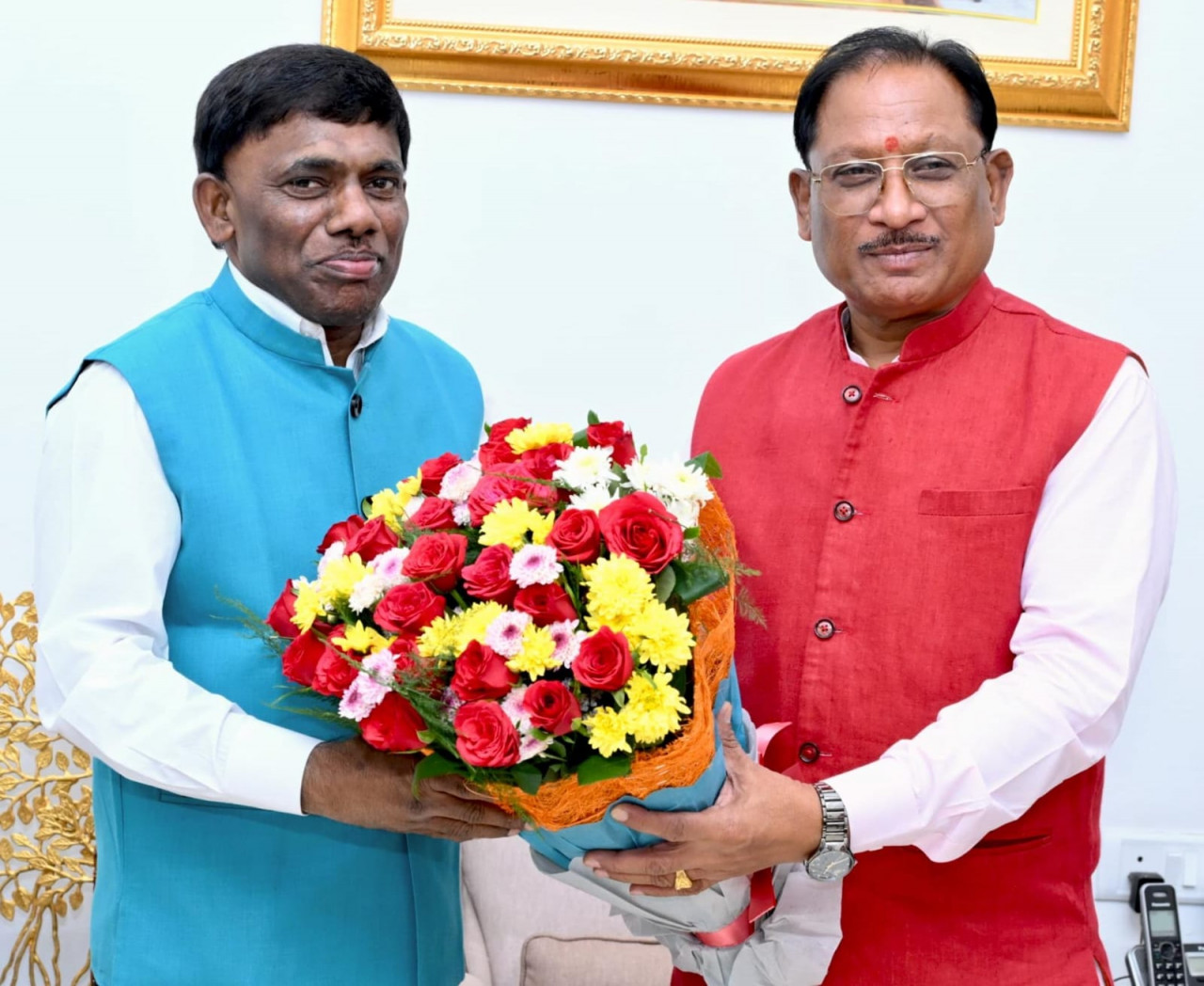 CM Vishnu Deo Sai Meets Goa Minister Ramesh Tawadkar; Discusses Tribal Welfare and Sports Development