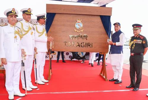 Indian Navy’s latest stealth frigate ‘INS Taragiri’ commissioned in Visakhapatnam