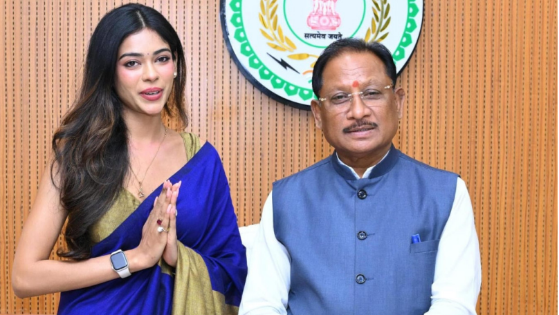 Miss India Chhattisgarh Ms. Anushka Son meets CM Vishnu Deo Sai, attends historic Assembly sessio