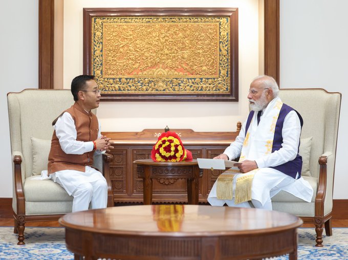CM of Sikkim meets PM Narendra Modi