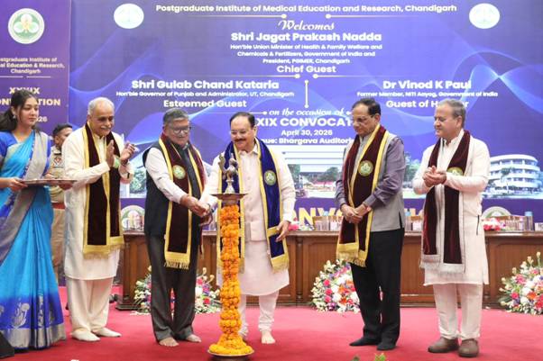 J.P. Nadda addresses 39th Convocation of Postgraduate Institute of Medical Education and Research (PGIMER), Chandigarh