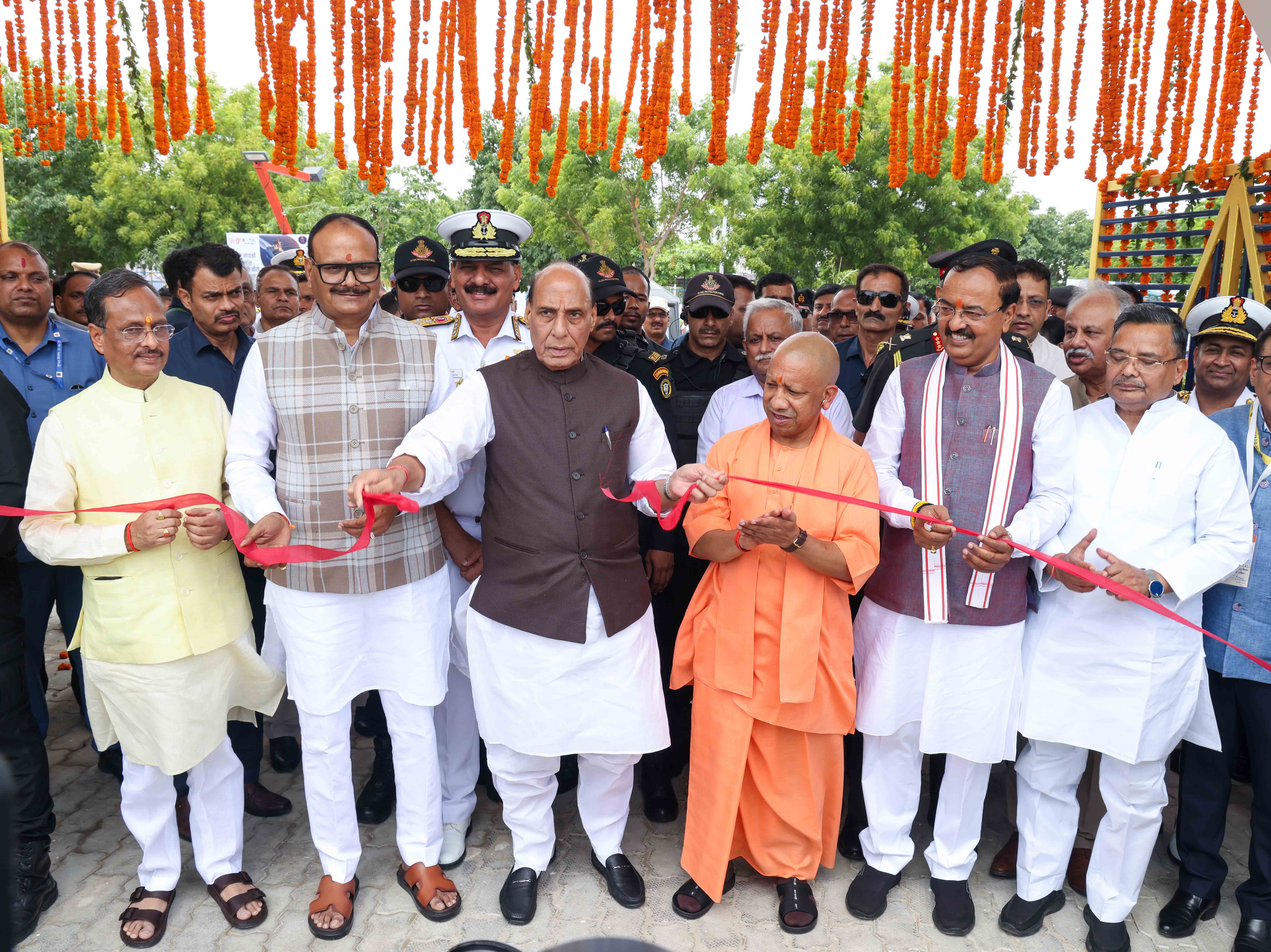 Raksha Mantri & UP CM inaugurate ‘Nausena Shaurya Vatika’ in Lucknow