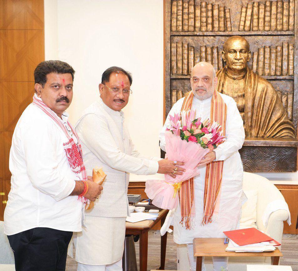 Proposal to Establish an All India Institute of Ayurveda in Chhattisgarh; CM Vishnu Deo Sai Meets Amit Shah