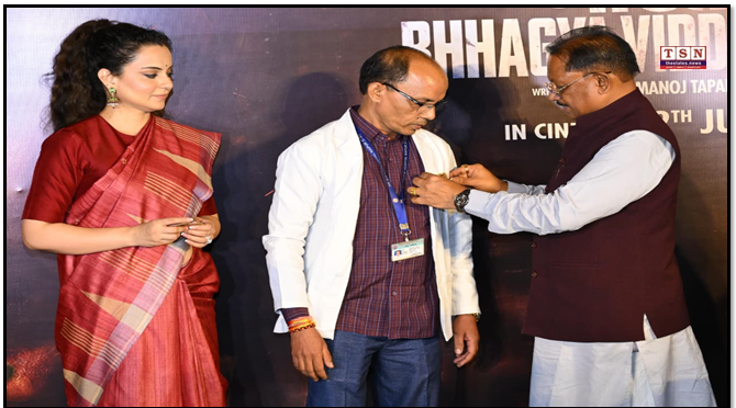 Salute to the unsung heroes of 26/11: CM Sai attends the pre-launch screening of ‘Bharat Bhagya Vidhata’