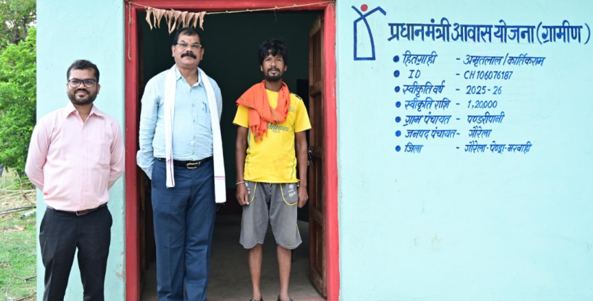 Years of hardship end as PMAY-G gives Shri Amritlal’s family a permanent home