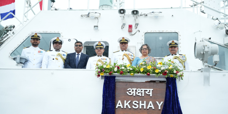 ICGS Akshay Commissioned into Bharatiya Tatrakshak Fleet