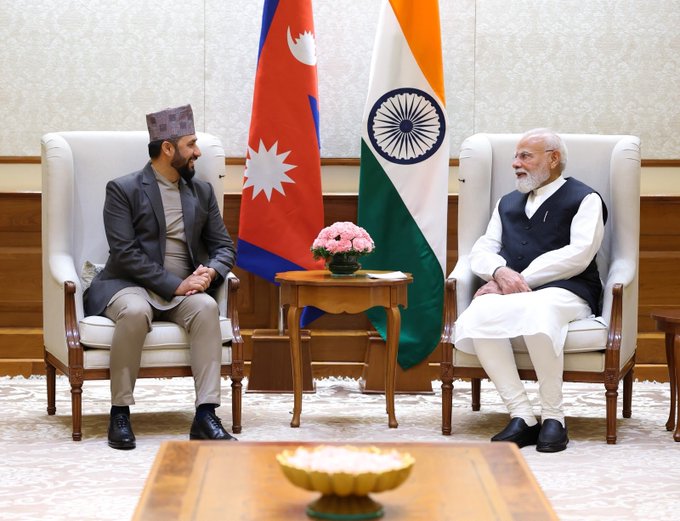 Chairman of the Rastriya Swatantra Party of Nepal meets PM