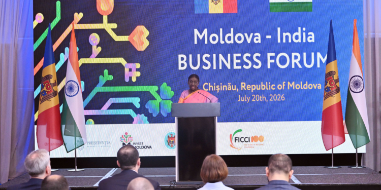 PRESIDENT OF INDIA ADDRESSES INDIA-MOLDOVA BUSINESS FORUM