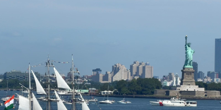 LOKAYAN 2026 - INS SUDARSHINI ARRIVES IN NEW YORK FOR SAIL4TH 250 CELEBRATIONS
