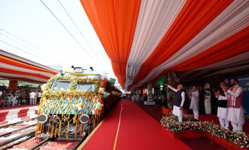 PM shares glimpses from inauguration and laying of foundation stone for development projects in Jind, Haryana