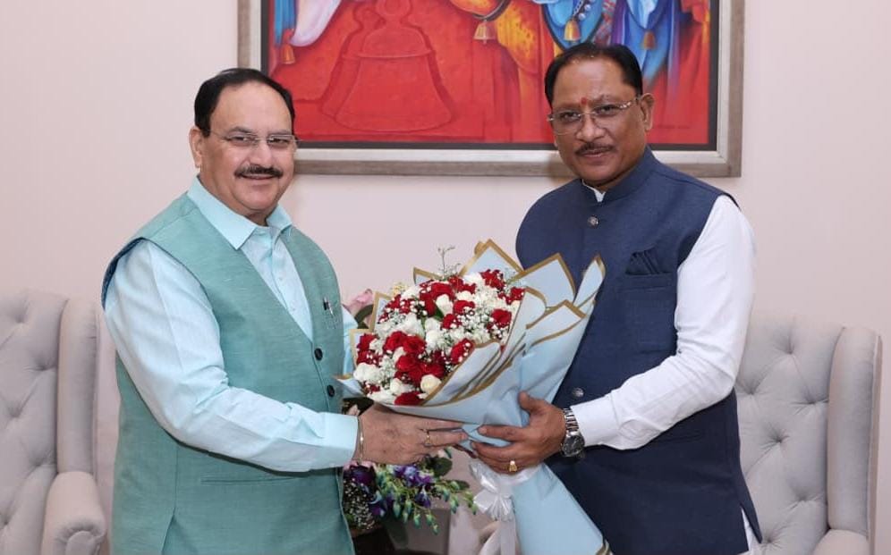 CM Vishnu Deo Sai Meets Union Health Minister J.P. Nadda
