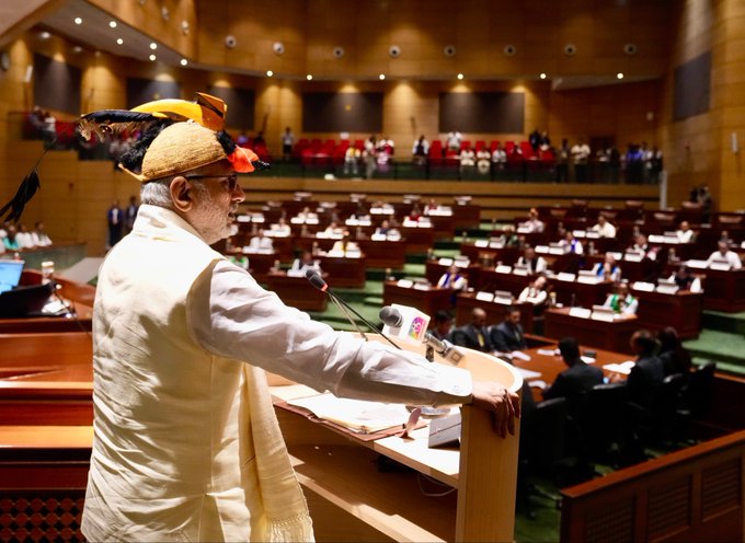 Vice-President C. P. Radhakrishnan addresses Special Session of Arunachal Pradesh Legislative Assembly