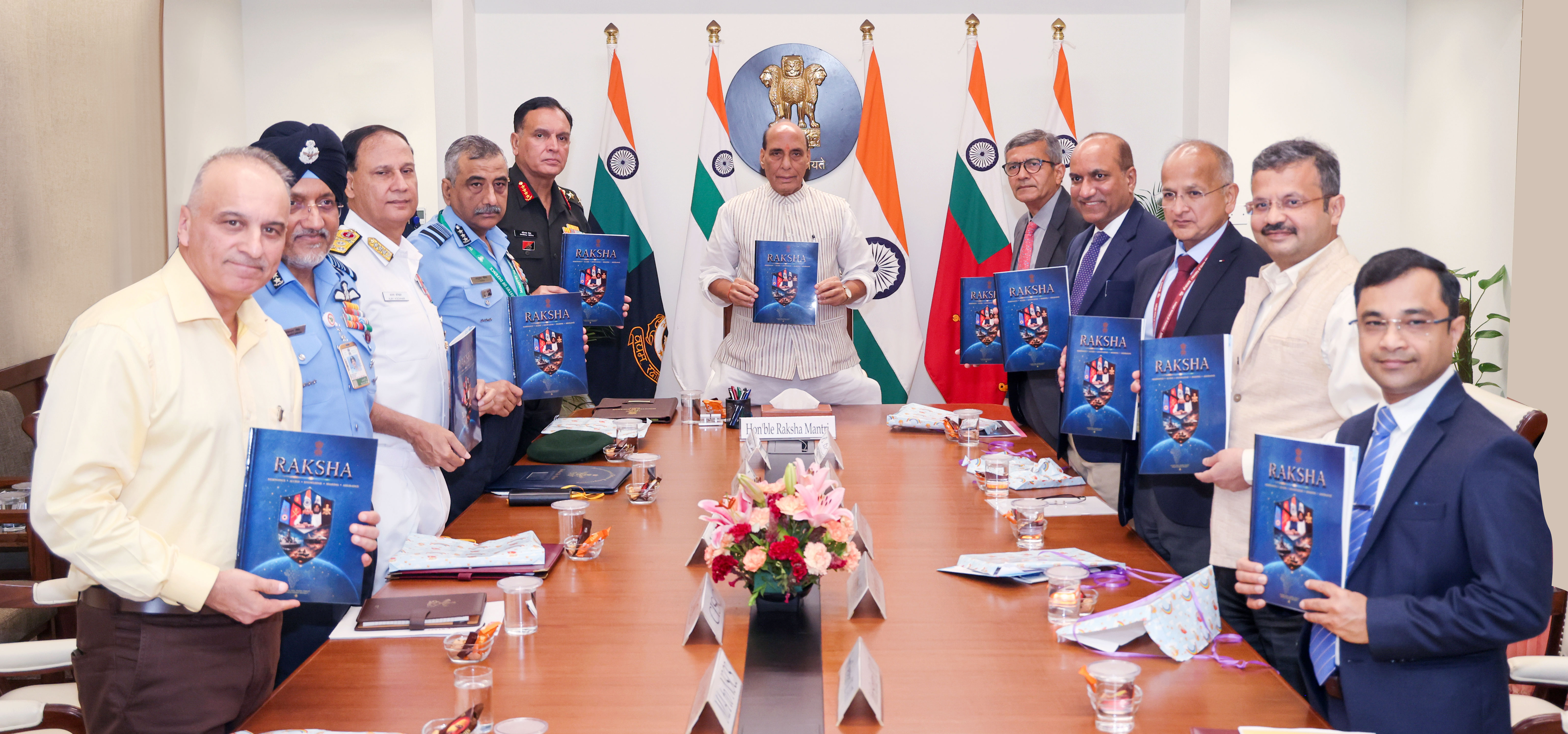 Raksha Mantri unveils ‘RAKSHA’ defence diplomacy document outlining India’s strategic roadmap & vision for global partnerships over next 10 years