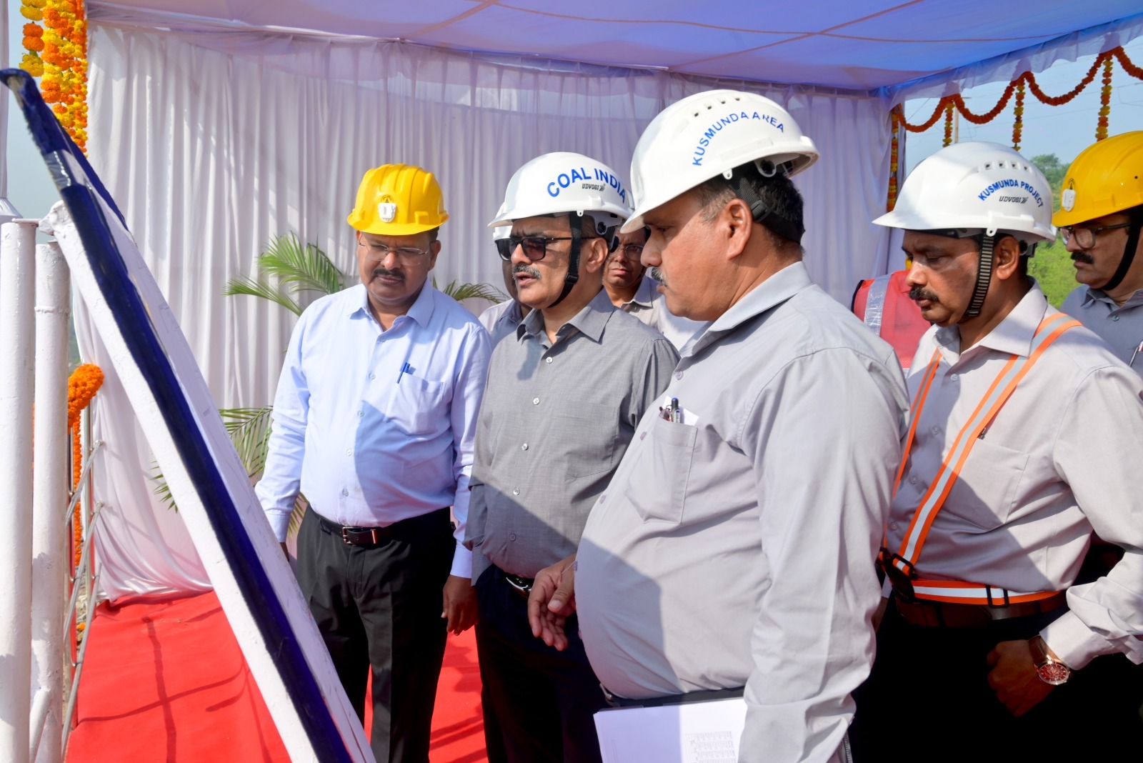 Coal India Chairman B. Sairam Conducts Extensive Inspection of SECL’s Kusmunda Mine, Reviews Production Targets and Mining Operations