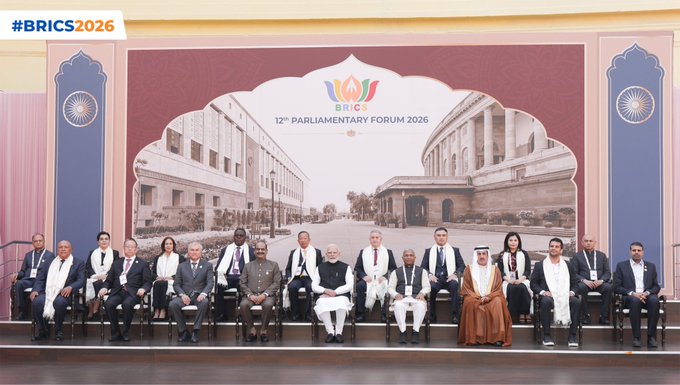 LOK SABHA SPEAKER INAUGURATES 12TH BRICS PARLIAMENTARY FORUM 2026; CALLS FOR EMPOWERING PARLIAMENTS TO ADVANCE PEOPLE-CENTRIC DEVELOPMENT
