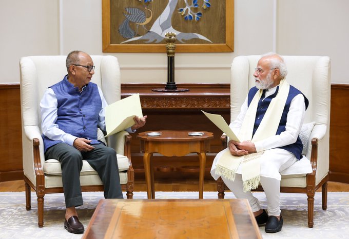 CM of Manipur meets the Prime Minister 