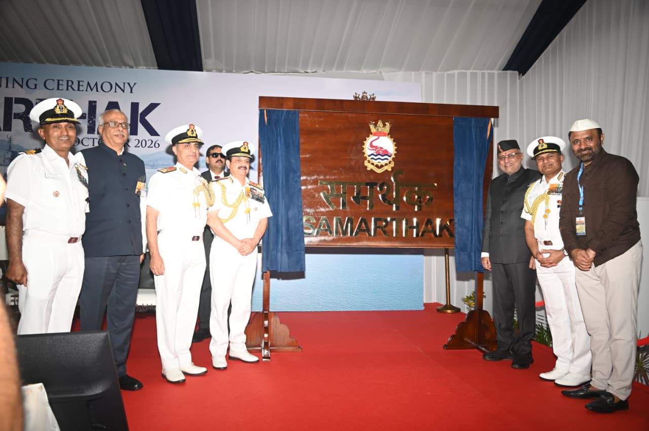 INDIAN NAVY COMMISSIONS INS SAMARTHAK, THE FIRST INDIGENOUS MULTI-PURPOSE VESSEL